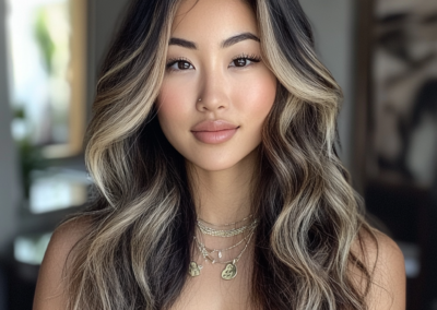 Balayage Hair coloring model at Daniel Shay's