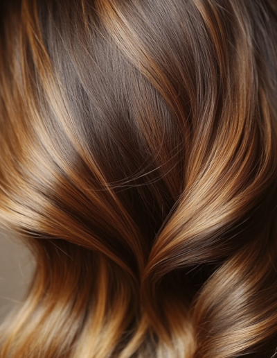 Balayage Hair coloring model at Daniel Shay's
